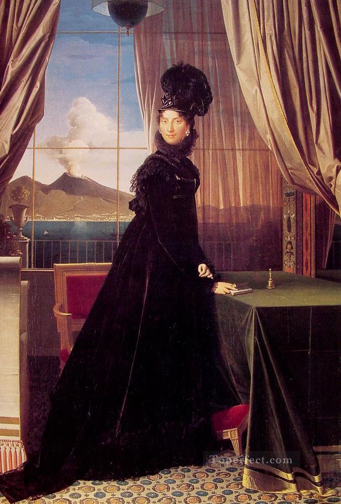 Queen Caroline Murat Neoclassical Jean Auguste Dominique Ingres Oil Paintings